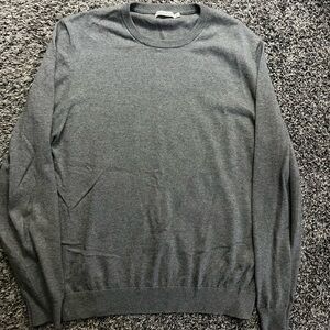 Men's Crewneck Sweater in Charcoal Gray